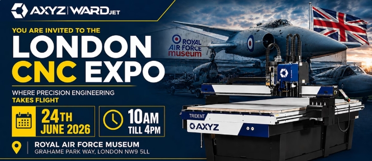 AXYZ Wardjet London CNC Expo graphic